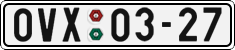 License plate of the Czech Republic, Cars (1960)