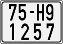 License plate of Vietnam, Motorcycles