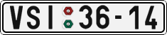 License plate of the Czech Republic, Cars (1960)