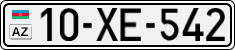 License plate of Azerbaijan, Cars