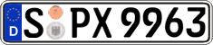 German license plate, Regular plates