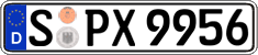 German license plate, Regular plates