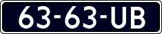 License plate of the Netherlands, Commercial Vehicles (1951-1994 system)