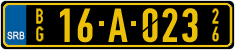 License plate of Serbia, Diplomatic
