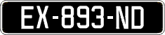 French license plate, SIV (oldtimers)