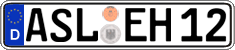 German license plate, Regular plates