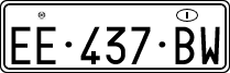 License plate of Italy, Temporary