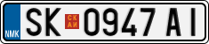 License plate of North Macedonia, Regular plates (2012)