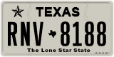 Texas, Regular plates (2012) (АBC-1234)
