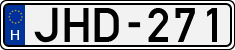 license plates of Hungary, Cars (1990)