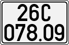 License plate of Vietnam, Cars