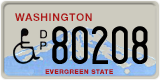Washington, Vehicles for disabled persons (D/P 12345)