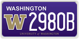 Washington, Specialty plates (1234A)