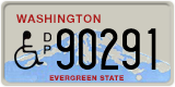 Washington, Vehicles for disabled persons (D/P 12345)