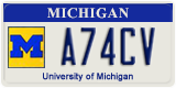 Michigan, Specialty plates (A12BC)