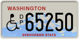 Washington, Vehicles for disabled persons (D/P 12345)