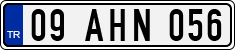 License plate of Turkey, Regular plates