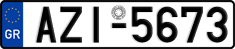 License plate of Greece, Cars