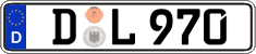 German license plate, Regular plates