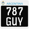License plate of Argentina, Motorcycles (1995, 123 ABC)