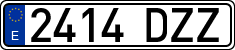 License plates of Spain, Ordinary (2000)