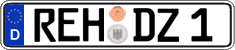 German license plate, Regular plates