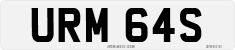 License plate of the United Kingdom, 1963 year system