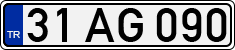 License plate of Turkey, Regular plates
