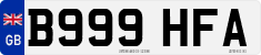 License plate of the United Kingdom, 1983 year system