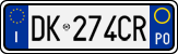 License plate of Italy, Cars (1994 year series)