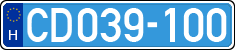 license plates of Hungary, Diplomatic