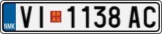 License plate of North Macedonia, Regular plates (2012)
