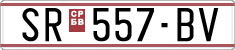 License plate of North Macedonia, Regular plates (1993)