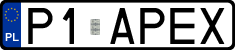 License plates of Poland, Vanity Plates