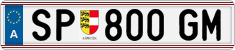 License plate of Austria, Regular plates