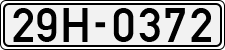 License plate of Vietnam, Cars