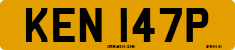 License plate of the United Kingdom, 1963 year system