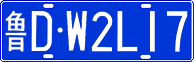 License plate of China, Cars