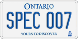 Ontario, Vanity Plates