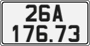 License plate of Vietnam, Cars