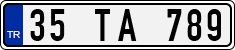 License plate of Turkey, Regular plates