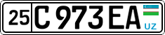 License plate of Uzbekistan, Private owners