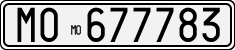 License plate of Italy, Cars (1927 year series)