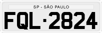 License plate of Brazil, Private owners (1990)