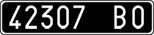 License plate of Italy, Cars (1927 year series)