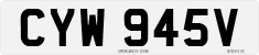 License plate of the United Kingdom, 1963 year system