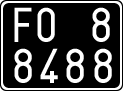 License plate of Italy, Cars (1927 year series)