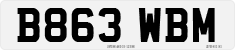 License plate of the United Kingdom, 1983 year system