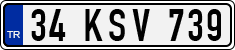 License plate of Turkey, Regular plates