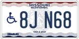 Missouri, Vehicles for disabled persons (AB 12C)